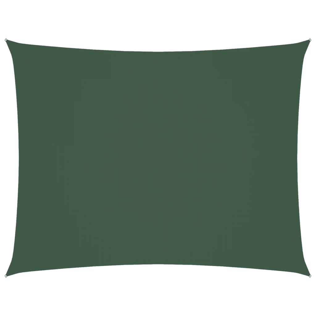 Vidaxl Sunshade Rectangular 3.5x5 M Oxford Fabric Dark Green