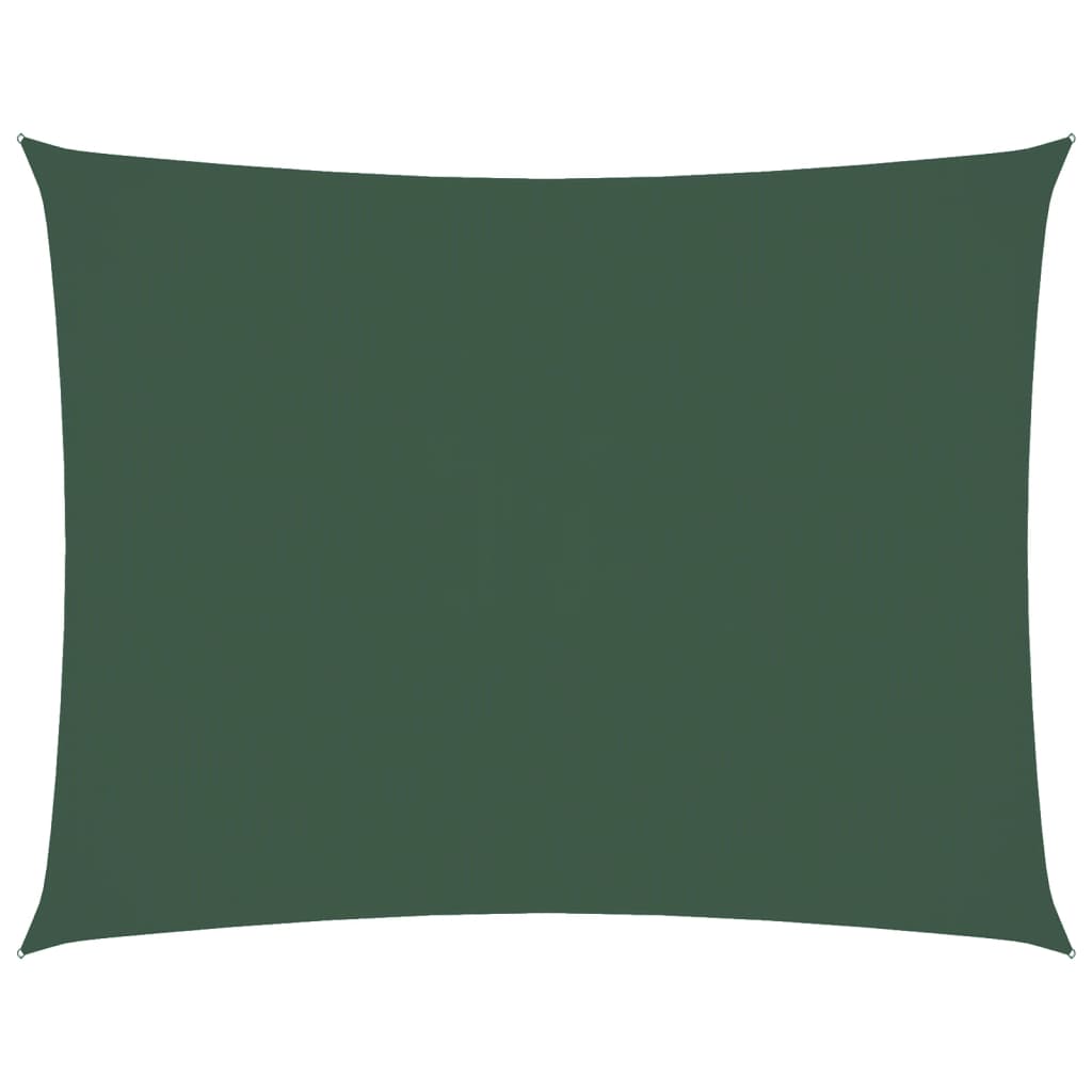 Vidaxl Sunshade rectangular 5x6 m oxford tela verde oscuro