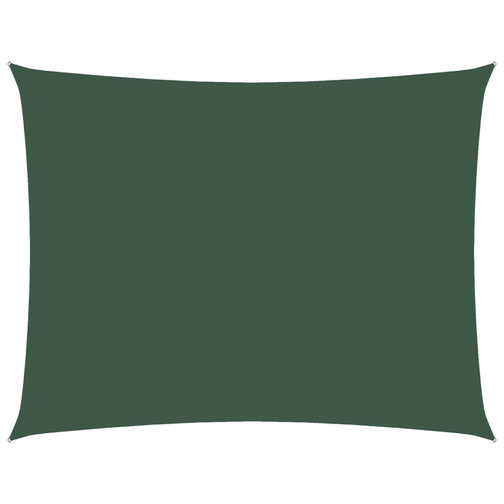 Vidaxl Sunshade Rectangular 6x7 m Oxford Fabric Dark Green