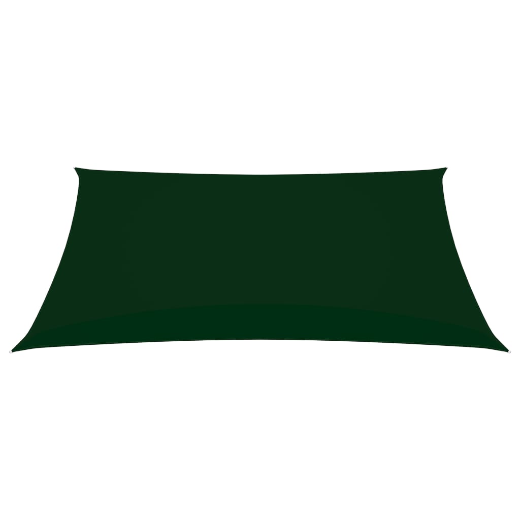 Vidaxl Sunshade Rectangular 6x7 m Oxford Fabric Dark Green