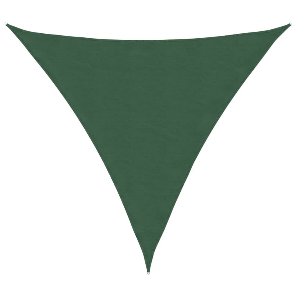 Vidaxl Sunshade triangulaire 4x4x4 m Oxford tissu vert foncé
