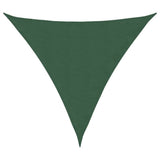 Vidaxl Sunshade triangulaire 4x4x4 m Oxford tissu vert foncé