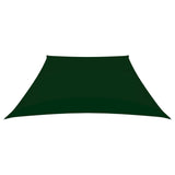 Vidaxl Zonnezeil Trapezium 2 4x3 M Oxford Tissu vert foncé