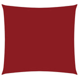Vidaxl zonnescherm vierkant 4x4 m oxford stof rood