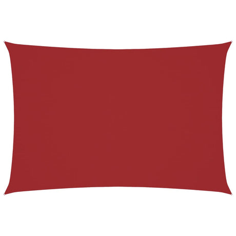 Vidaxl zonnescherm rechthoekig 3x5 m oxford stof rood