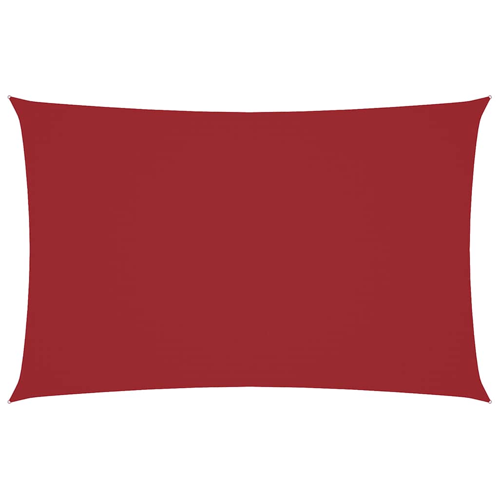 Vidaxl zonnescherm rechthoekig 5x8 m oxford stof rood