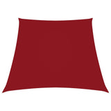 Vidaxl Zonnezeil Trapezium 2 4x3 M Oxford tissu rouge