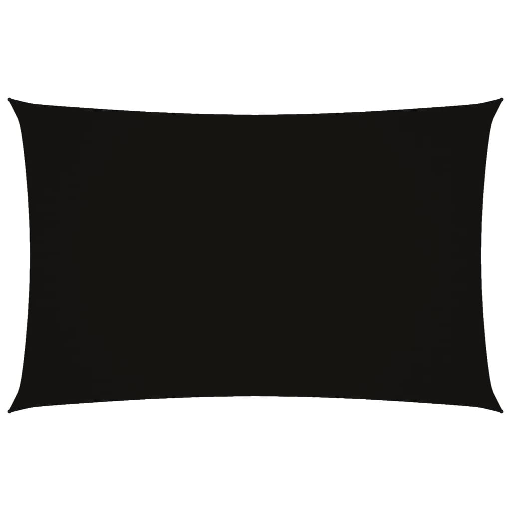 Vidaxl Sunshade Rectangular 2x5 M Oxford Fabric Negro