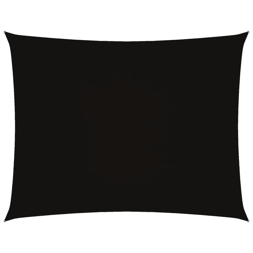 Vidaxl Sunshade Rectangular 3.5x5 M Oxford Fabric Negro