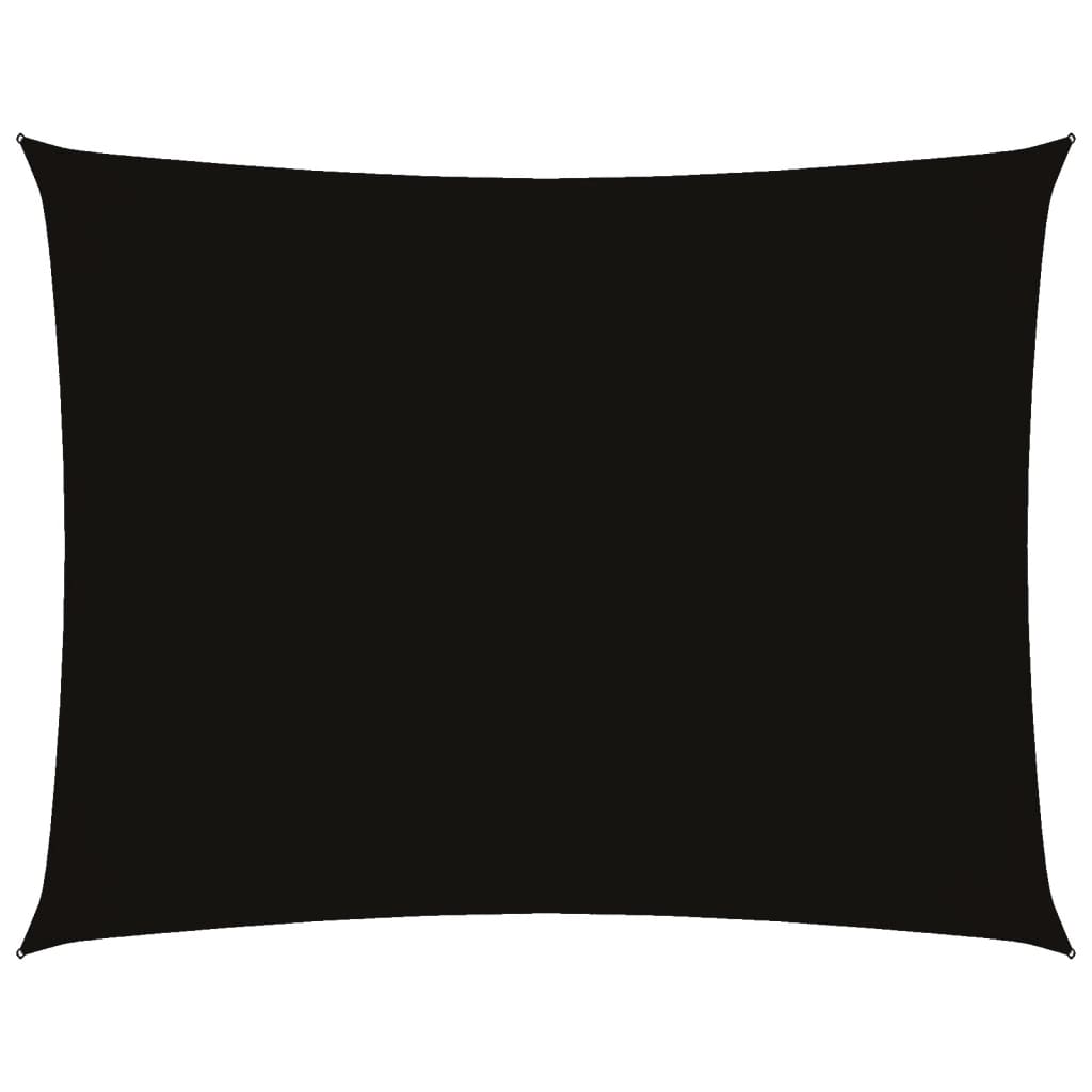 Vidaxl Sunshade rectangulaire 4x6 m Oxford tissu noir