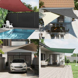 Vidaxl Sunshade triangulaire 4x5x6,4 m Oxford tissu noir