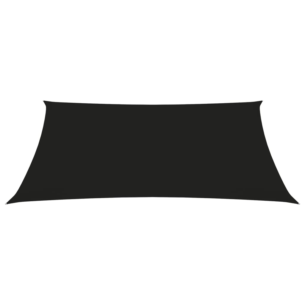Vidaxl Zonnezeil Trapezium 2 4x3 M Oxford Tissu noir