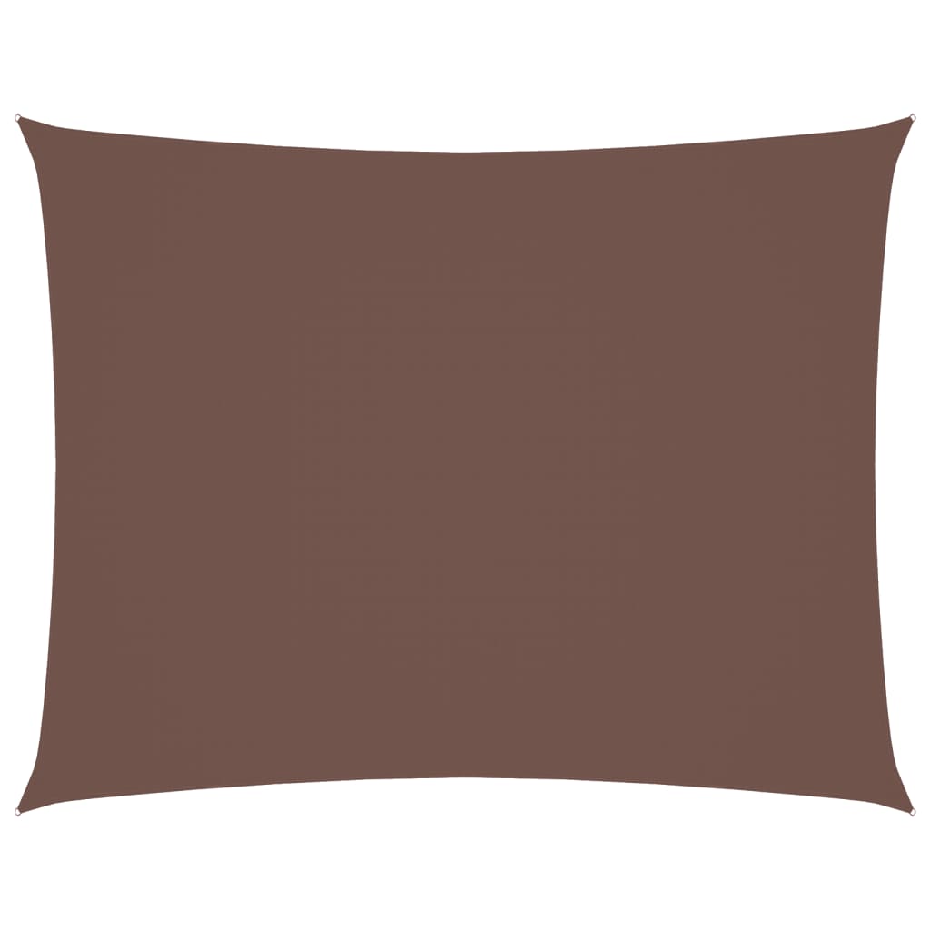 Vidaxl Sunshade Rectangular 5x6 M Oxford Fabric Brown