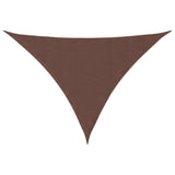 Vidaxl Sunshade triangulaire 3,5x3,5x4.9 m Oxford tissu marron