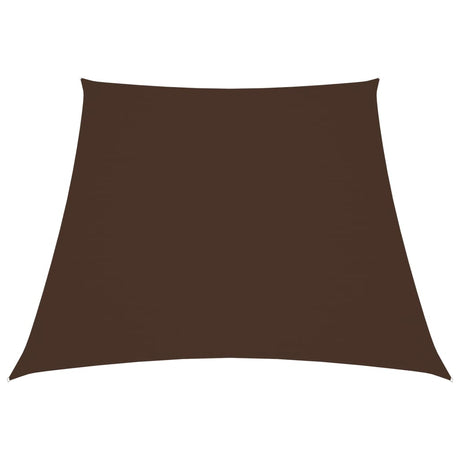 Vidaxl Zonnezeil Trapezium 2 4x3 M Oxford Tissu marron