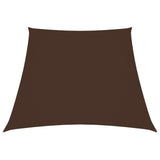 Vidaxl Sunshade Trapezium 3 4x3 M Oxford tissu marron