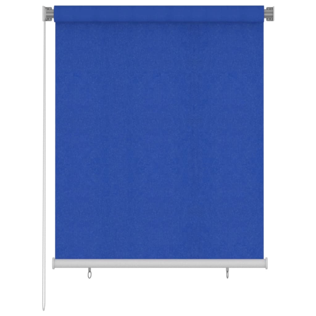 Vidaxl Rouleau aveugle pour l'extérieur de 120x140 cm bleu HDPE