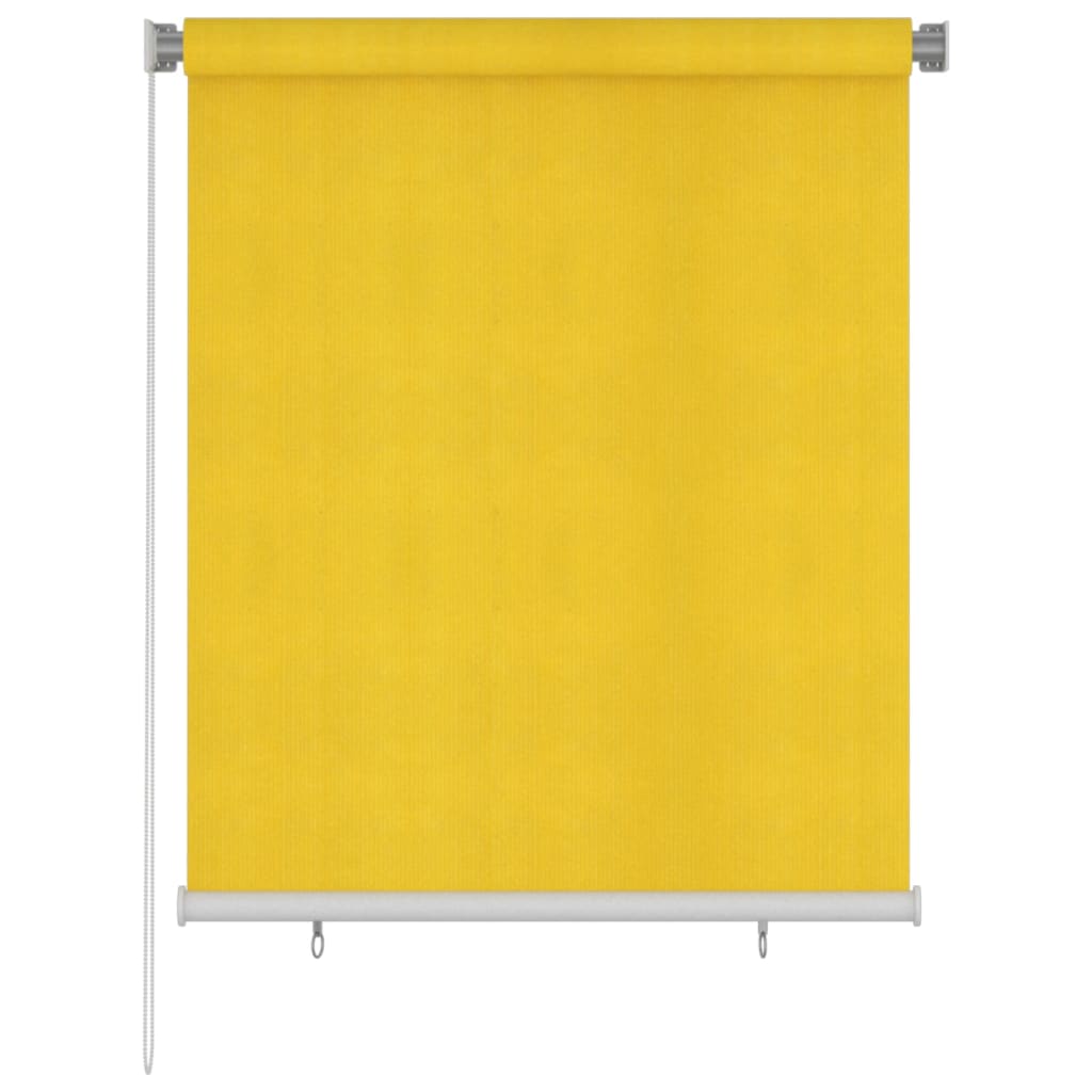 Vidaxl Roller Blind na zewnątrz 120x140 cm HDPE żółty