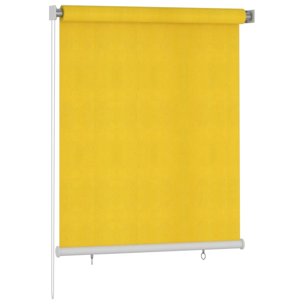 Vidaxl rullo cieco per 120x140 cm giallo HDPE