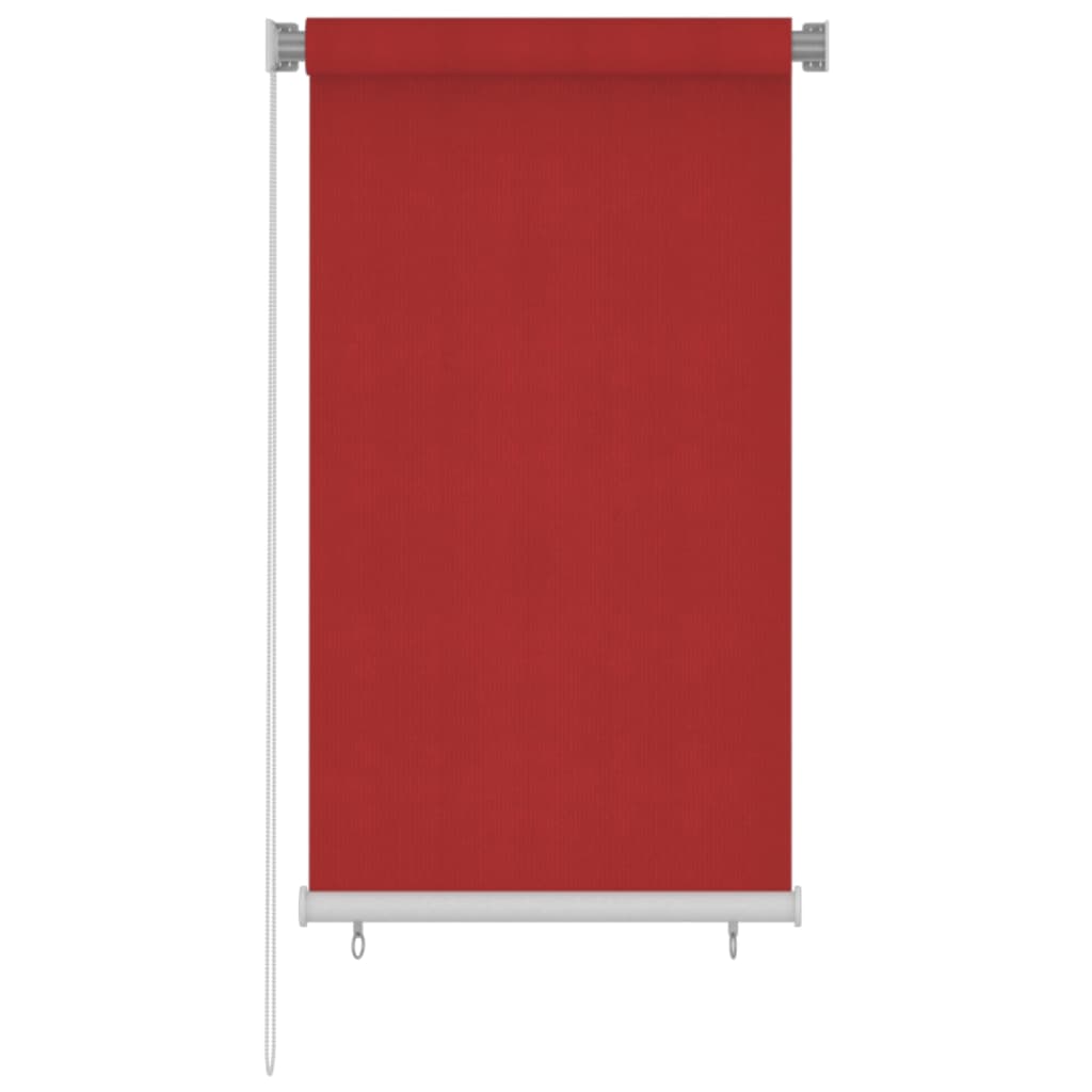 Vidaxl Rouleau aveugle pour l'extérieur de 80x140 cm rouge HDPE