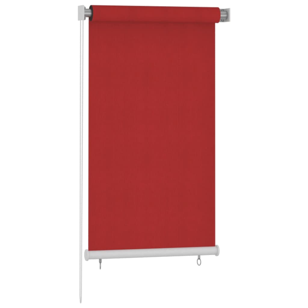 Vidaxl Roller Blind für äußere 80x140 cm HDPE -Rot