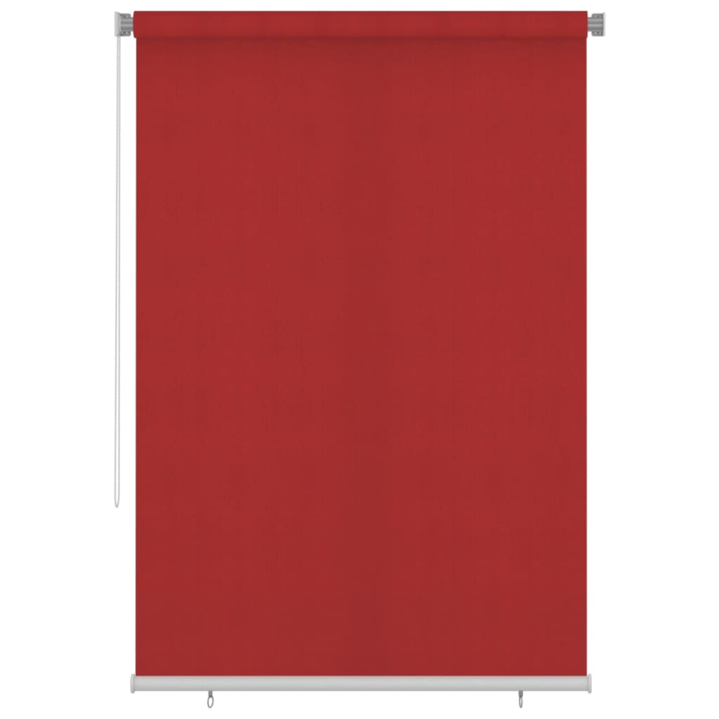 VidaXL Rolgordijn voor buiten 160x230 cm HDPE rood