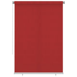 Vidaxl Roller Blind per 160x230 cm Red HDPE