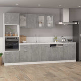 Vidaxl bovenkast lyon 39,5x31x60 cm bewerkt hout betongrijs