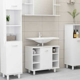 Vidaxl badkamerkast 60x32x53,5 cm bewerkt hout hoogglans wit