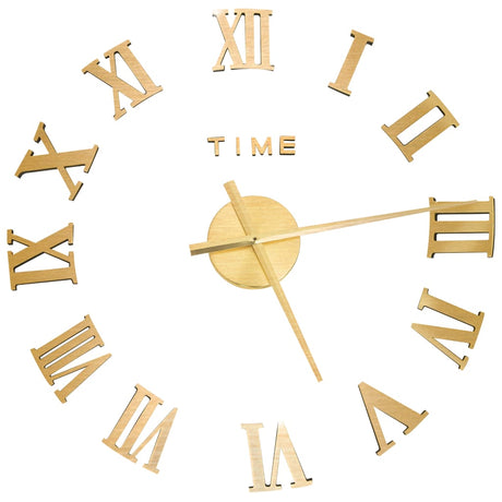 Vidaxl 3D Wall Clock Modern XXL 100 cm gullfarget