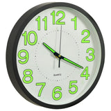Horloge murale vidaxl lumineuse 30 cm noir