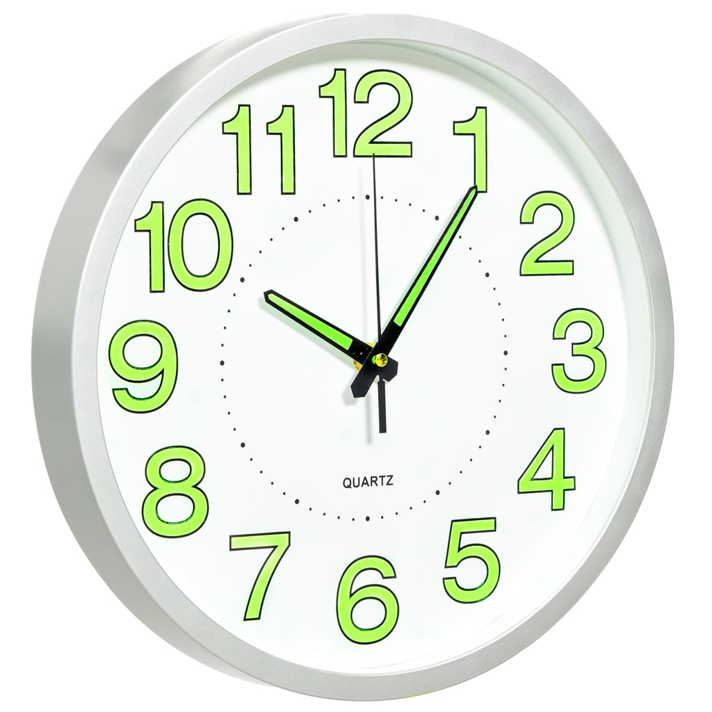 Orologio da parete vidaxl luminoso 30 cm bianco