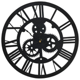 VidaXL horloge murale 30 cm acrylique noir