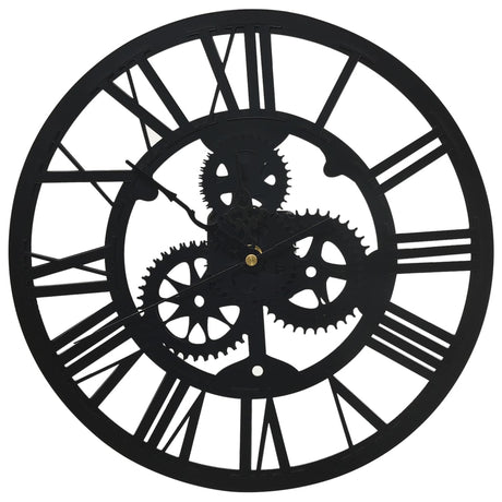 VidaXL horloge murale 30 cm acrylique noir