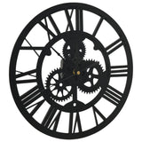 VidaXL horloge murale 30 cm acrylique noir