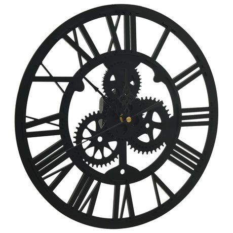 VidaXL horloge murale 30 cm acrylique noir