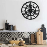 VidaXL horloge murale 30 cm acrylique noir