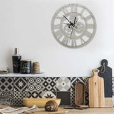 VidaXL horloge murale 30 cm acrylique couleur argent