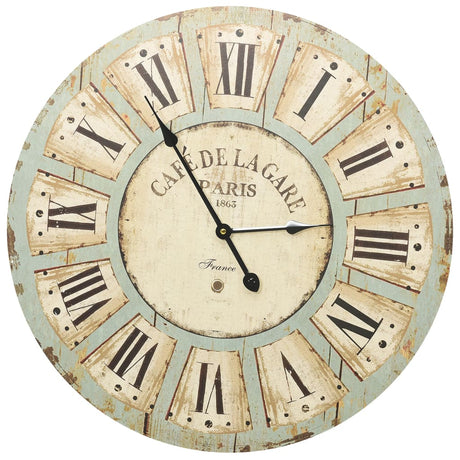 Vidaxl Mur Horloge 60 cm MDF multicolore