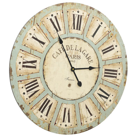 Vidaxl Mur Horloge 60 cm MDF multicolore