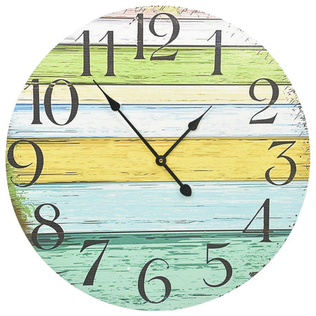 Vidaxl Mur Horloge 60 cm MDF multicolore