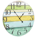 Vidaxl Mur Horloge 60 cm MDF multicolore