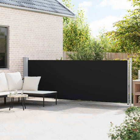 Écran de jardin vidaxl extensible 140x600 cm noir