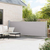 Écran de jardin vidaxl extensible 140x600 cm gris