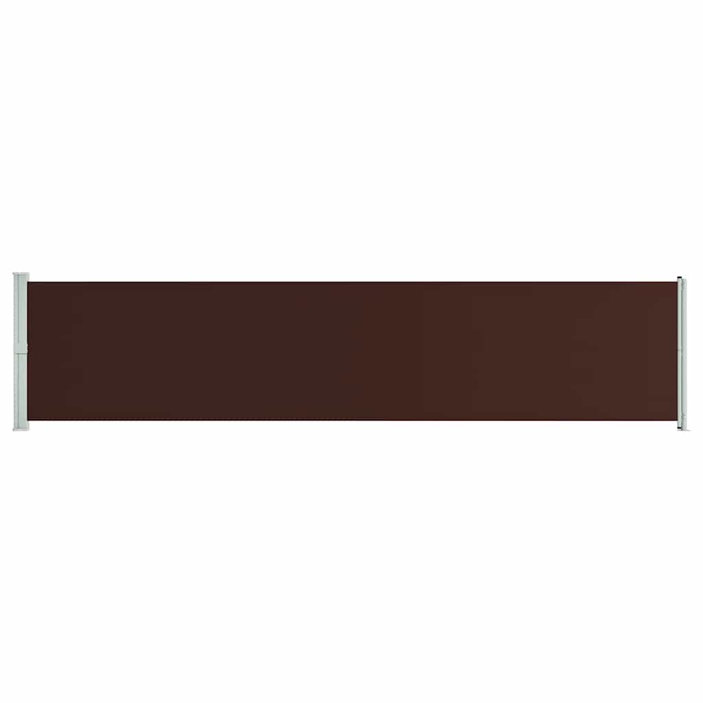Écran de jardin vidaxl extensible 140x600 cm brun