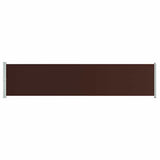 Écran de jardin vidaxl extensible 140x600 cm brun