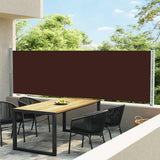 Écran de jardin vidaxl extensible 140x600 cm brun