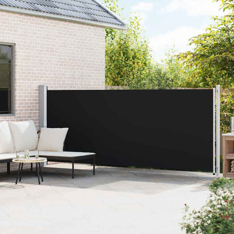 Écran de jardin vidaxl extensible 600x160 cm noir