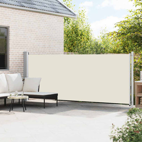 Écran de jardin vidaxl extensible 600x160 cm crème