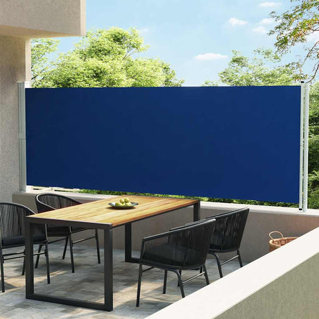 Écran de jardin vidaxl extensible 600x160 cm bleu
